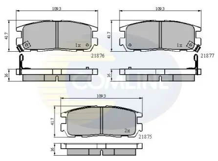 - Гальмівні колодки до дисків Comline CBP3461