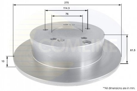 Тормозной диск Comline ADC1093 (фото 1)