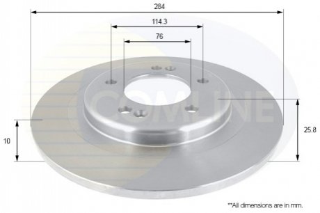 Тормозной диск Comline ADC2421 (фото 1)