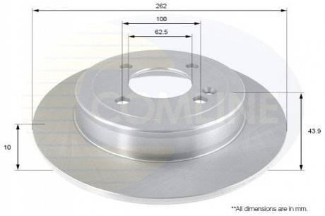 Тормозной диск Comline ADC2419