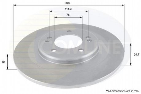 Тормозной диск Comline ADC2411 (фото 1)