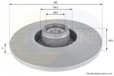 Тормозной диск Comline ADC3024 (фото 1)