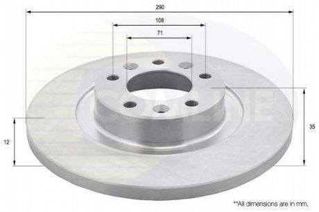 Тормозной диск Comline ADC2724 (фото 1)