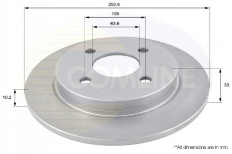 Тормозной диск Comline ADC1207 (фото 1)