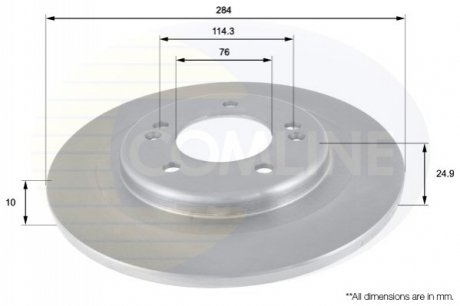 Тормозной диск Comline ADC2410