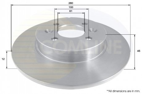 Тормозной диск Comline ADC1569