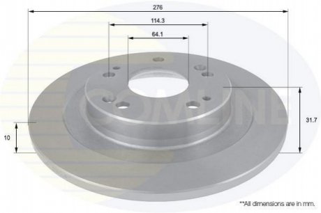 Тормозной диск Comline ADC0571 (фото 1)