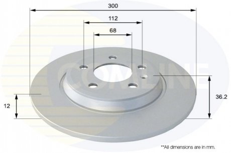 Тормозной диск Comline ADC1478 (фото 1)