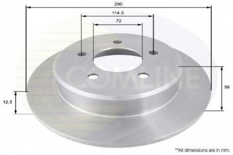 Тормозной диск Comline ADC2312 (фото 1)