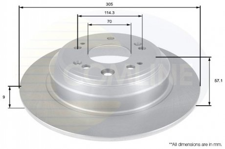 Тормозной диск Comline ADC0567 (фото 1)