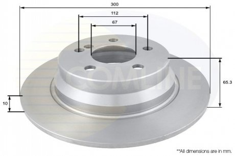 Тормозной диск Comline ADC1625