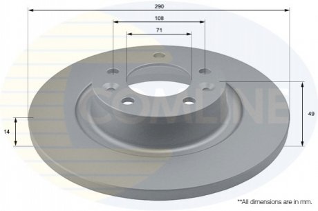 Тормозной диск Comline ADC1581 (фото 1)