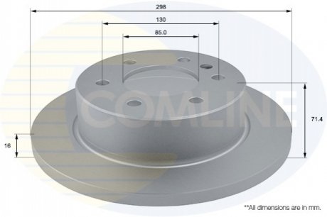 Тормозной диск Comline ADC1639