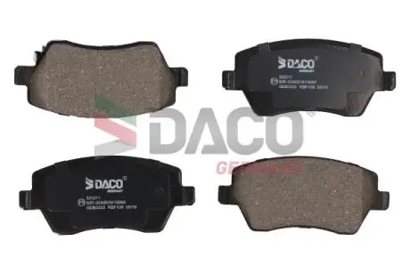 Колодки тормозные перед. SUZUKI SWIFT III 05- DACO 325217