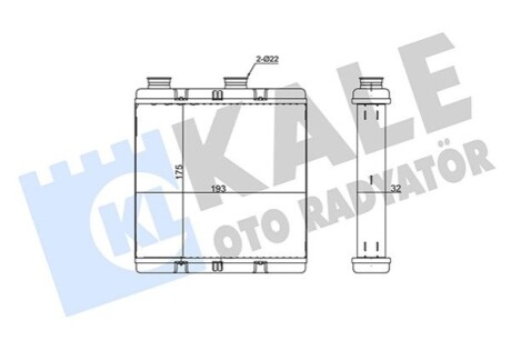 KALE HONDA радіатор опалення Civic VIII 05- KALE OTO RADYATOR 355255 (фото 1)