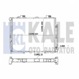 DB Радіатор охолодження W210 2.0/2.3 95- KALE OTO RADYATOR 352000 (фото 1)