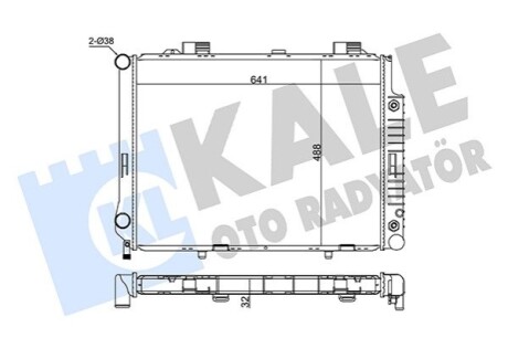 KALE DB Радиатор охлаждения W210 2.8/3.2 95- KALE OTO RADYATOR 351600