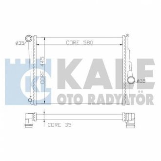 BMW радіатор охолодження двигуна 3 E46 1.6/3.0 KALE OTO RADYATOR 354400 (фото 1)