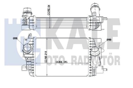 KALE OPEL інтеркулер Meriva B 1.3CDTI 10- KALE OTO RADYATOR 345060