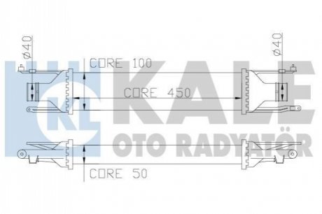 OPEL Інтеркулер Corsa D 1.3CDTI 06- KALE OTO RADYATOR 348400 (фото 1)