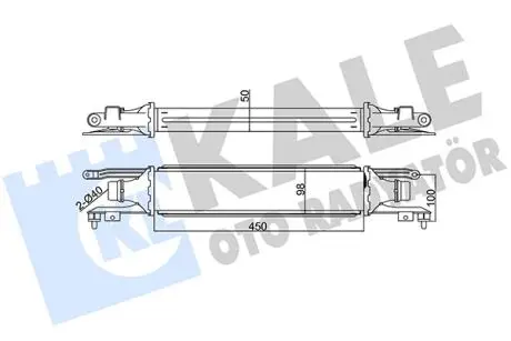 Интеркулер KALE OTO RADYATOR 348400