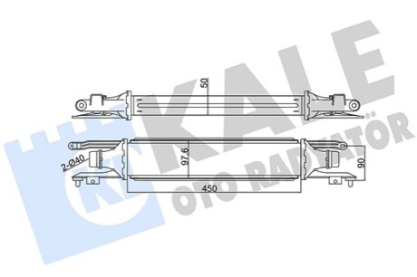 KALE OPEL Інтеркулер Corsa D 1.3CDTI 06- KALE OTO RADYATOR 345600