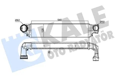 KALE BMW Інтеркулер 3 E46 318d/330xd 00- KALE OTO RADYATOR 343300