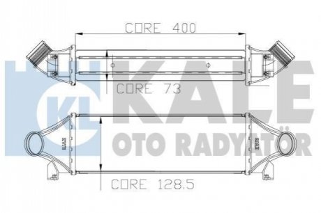 FORD інтеркулер Transit 2.4TDCi 00- KALE OTO RADYATOR 126200 (фото 1)