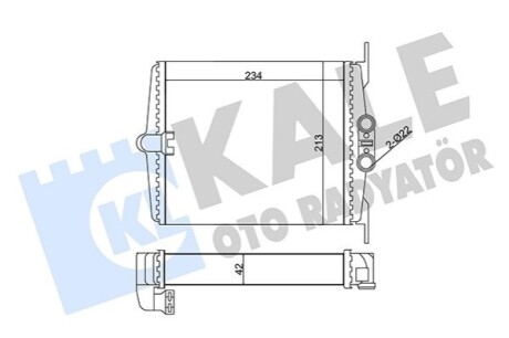 KALE DB радіатор опалення S-Class W140 KALE OTO RADYATOR 346630