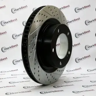 Диск тормозной с насечками и перфорацией. MarkBest MRB26044R