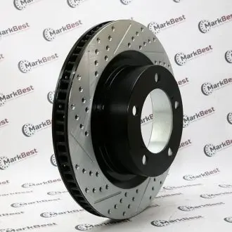 Диск тормозной с насечками и перфорацией. MarkBest MRB26044L