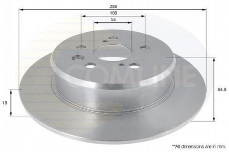 Тормозной диск Comline ADC01101