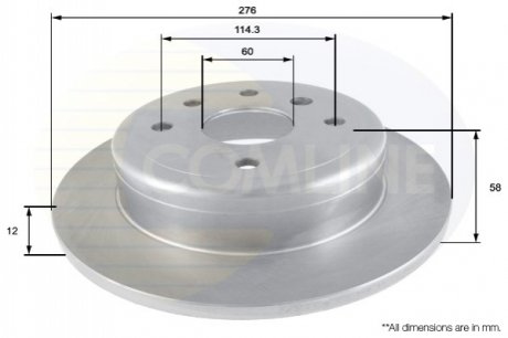 Тормозной диск Comline ADC2800 (фото 1)