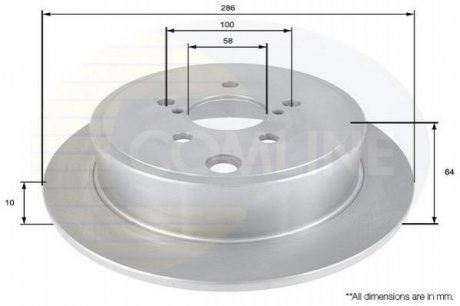 Тормозной диск Comline ADC0823 (фото 1)