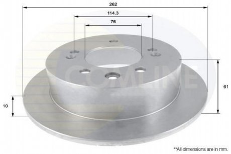 Тормозной диск Comline ADC2406