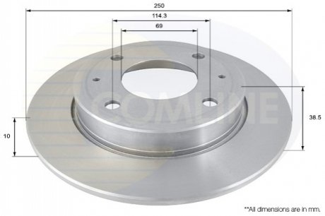 Тормозной диск Comline ADC0372 (фото 1)
