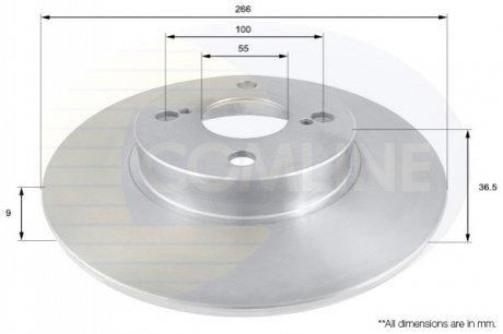 Тормозной диск Comline ADC0155