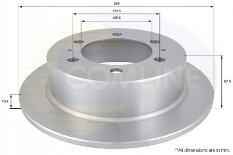 Тормозной диск Comline ADC1016