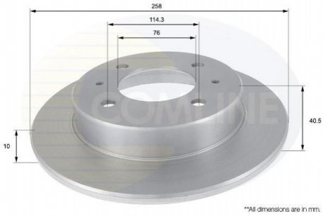 Тормозной диск Comline ADC1020 (фото 1)