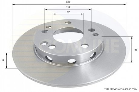 Тормозной диск Comline ADC1601 (фото 1)