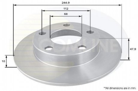 Тормозной диск Comline ADC1437 (фото 1)