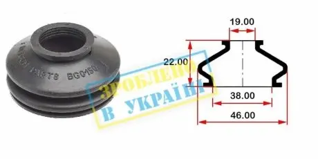 Пильник опори кульової рульового наконечника (20х38) BELGUM PARTS BG0150