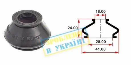 Пильник опори кульової рульового наконечника (18x28) BELGUM PARTS BG0129