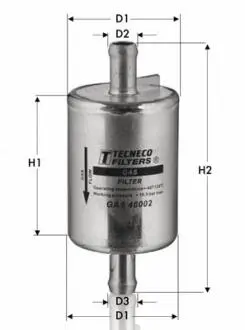 Фільтр газ.установки 1.2LPG TECNECO GAS46002