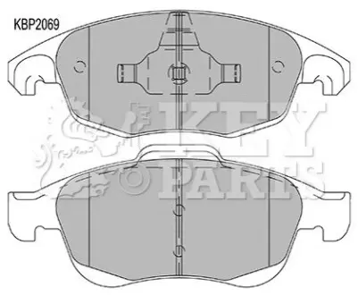 Гальмiвнi колодки дисковi KEYPARTS KBP2069
