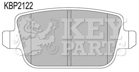 Гальмiвнi колодки дисковi KEYPARTS KBP2122