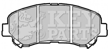 Гальмiвнi колодки дисковi KEYPARTS KBP2084