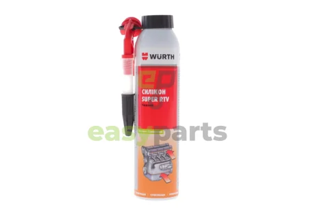 Герметик силіконовий (-60°C+ 260°C) SUPER-RTV (200мл) (чорний) WURTH 08933311