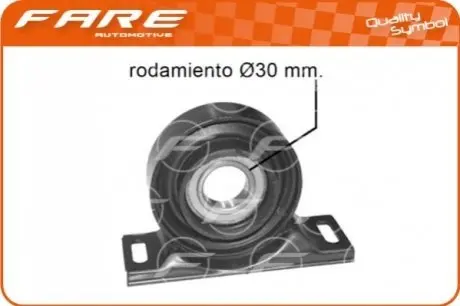 Пiдшипник пiдвiсний з пiдшипником Fare 2607