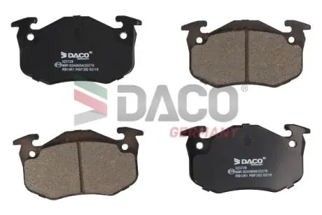 Колодки тормозные DACO 323728